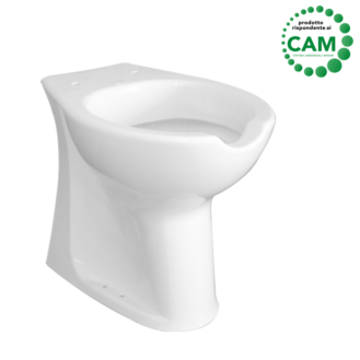 WC OPEN aus Keramik, mit universellem Abfluss