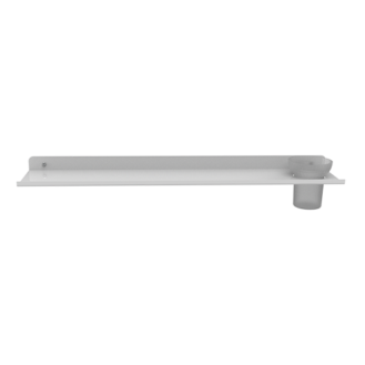 Aluminiumregal mit Glas